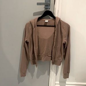 TNA taupe hoodie in perfect condition